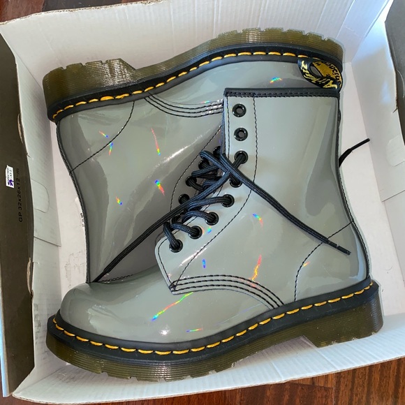 Dr. Martens Shoes - NWOT Dr.Martens / Gunmetal 1460 silver iridescent